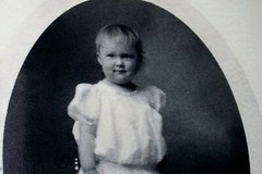 Maine Historical Victorian Photos Enlarged foam Backing Toddler Girl 16×20