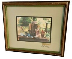 Art Gore Colorado Photographer Framed Artwork Strawberry Ice Cream Signed ‘73
