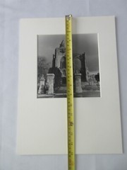 Crowland Abbey black & white matted Photo 7.5 x 7.5″ photo size