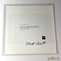 HAND SIGNED ELLIOTT ERWITT NEW YORK CITY, USA, 1955 MAGNUM SQUARE PRINT 2017 NEW