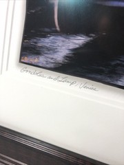 Venice Gondolas Photograph Print-Framed, Matted, Pencil Signed L.E. 27.5”x21.5”