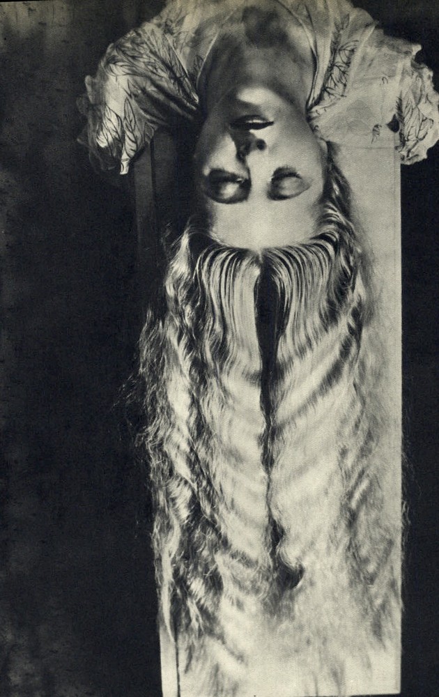 1929 1934 Original MAN RAY Model Long Hair Female Portrait Art Photo Gravure