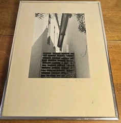 Vintage 1972 B&W Art Photography Signed Joanna Auster – Abstract Brick Wall