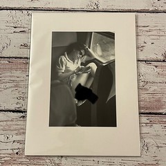 Jean Francois Jonvelle Women On Train Photo Lithograph 1980s 10.5 x 7″ France