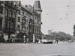 Genuine Photo, Düsseldorf 1939- Graf-Adolf-Platz, tram (X)