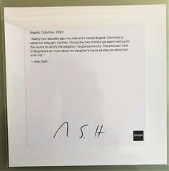 ALEC SOTH ‘Bogota, Columbia’ 2003/2021 SIGNED Ltd. Edition Photograph 6″x6″ NEW!