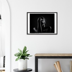 Think, B&W art photograph