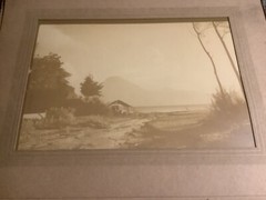 FRITZ WENTZEL 1950 Guatemala landscape; Lake Atitlan; signed and personalized