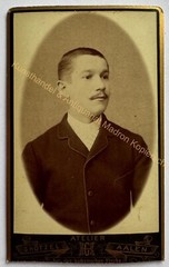 orig. CDV photo photography picture old Mr. Mann fashion around 1880 Aalen Hötzel