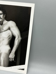 Vintage Photo KYLE HAZARD Target Studios 5×7 Male Physique Hairy Beefcake Stache