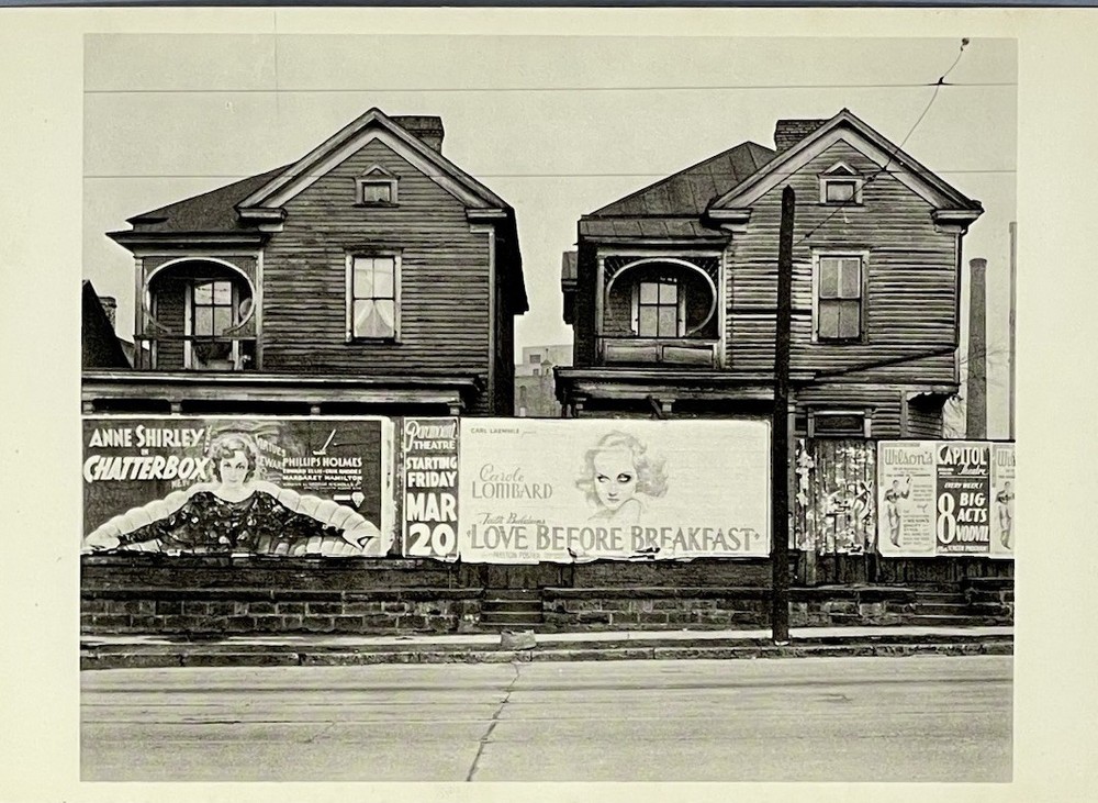Walker Evans Art Print Card Billboards & Frame Houses Atlanta GA 4”x6” Fotofolio