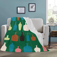 great Super Smash Bros Pacman Soft Warm Single-Side Printing Fleece Blanket