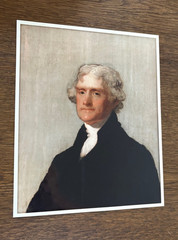 Thomas Jefferson Photo of Oil Painting by G Stuart Nat’l Portrait Gallery Copy