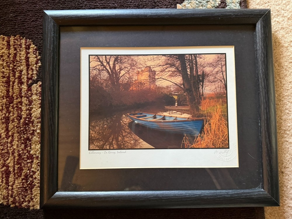 Signed Michael Walsh Killarney Co. Kerry Ireland Framed Photograph 13.5″ x 11.5″