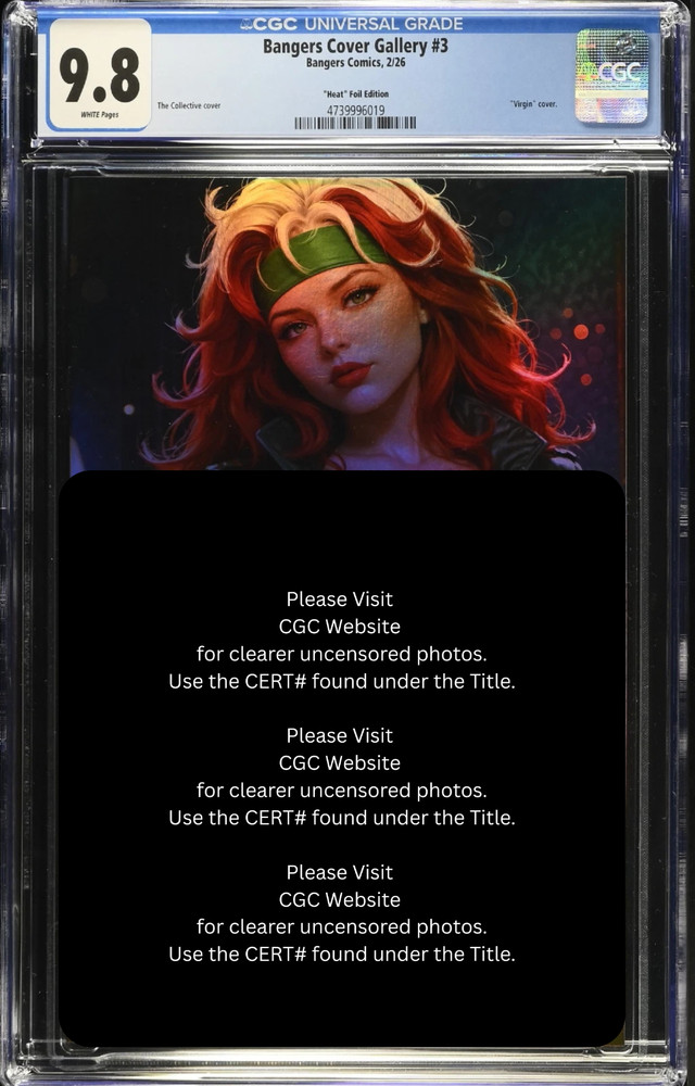 FOIL 2026 Bangers Comics Rogue Cosplay VIRGIN Full Chase Cover LE 10 CGC 9.8!