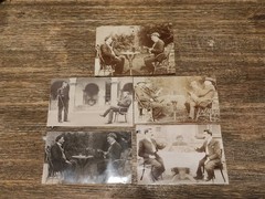 5 Antique Photo Montages 1900s Double Exposure Cabinet of Curiosities