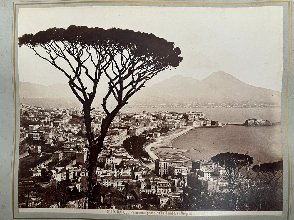 2 Album Photo by Giacomo Brogi circa 1870 Naples Napoli Italy 25x19cm (21+22)