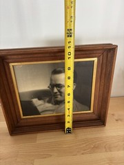 Vintage 12.5 x 10.5 DW Photo Actor Maurice in Wood Frame With Gold Leafing