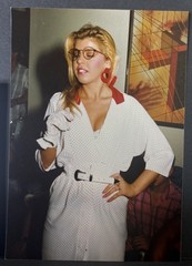 1980s Photo Beautiful Girl Stripper Poses For Artist Risqué Erotica