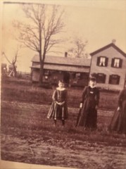 Vintage Farm Portrait Surreal Strange Bizarre BW Photograph Crystal Lake, WI #K