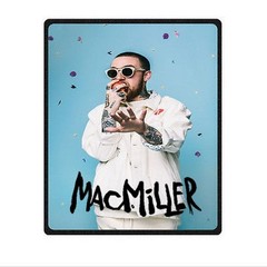 great mac miller Soft Warm Single-Side Printing Flannel Fleece Blanket