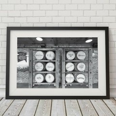 Bourbon Barrel Distillery Photo Print, Whiskey Fine Art, Buffalo Trace Wall Art