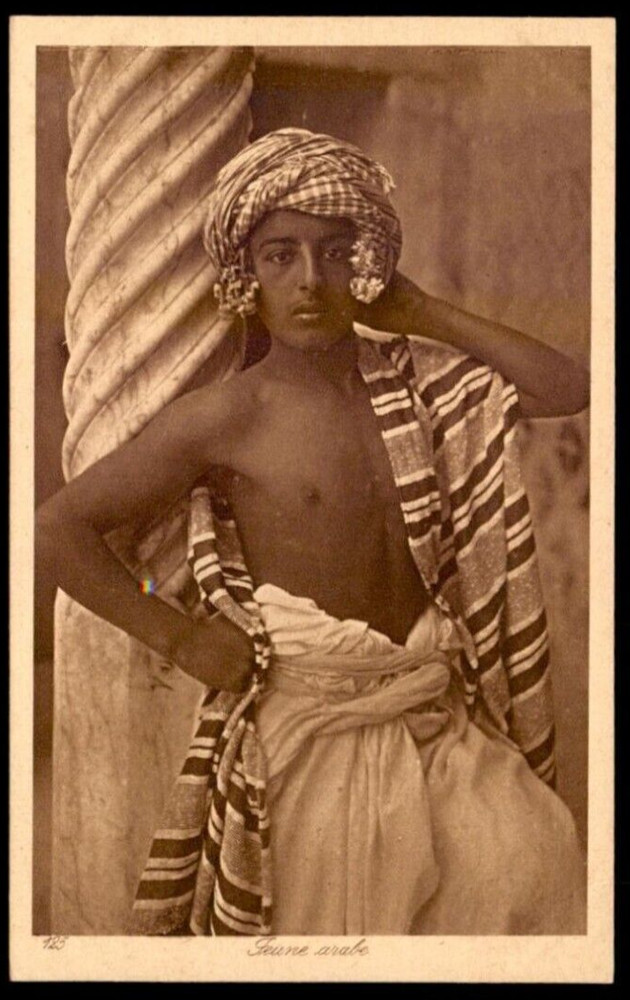 North Africa ethnic Arab nude male original vintage 1910s LEHNERT & LANDROCK