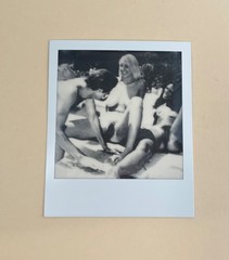 Polaroid Instant Photo Black and White – Female Nude, Portrait Alignment