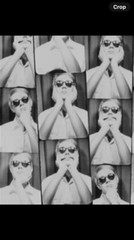 Andy Warhol 1950s Photobooth Self-Portrait Fist to Jaw – Pop Art Original MCM