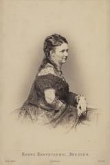 Hanns Hanfstaengl Queen Carola of Saxony photograph original unsigned around 1880
