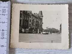 Genuine Photo, Düsseldorf 1939- Graf-Adolf-Platz, tram (X)