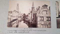 Rare Photo Board Late 19th – Early 20th Century Belgium Monuments City Of Bruges