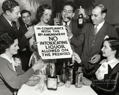 1930s Celebrating End of Prohibition Photo Vintage 8×10 Photograph Bar Art Decor