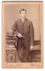 Photograph Gustav Jobst, Zwickau, outer Schneebergerstrasse 20, portrait young