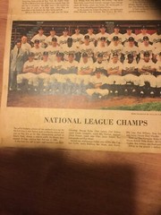 1955 AMERICAN & National LEAGUE CHAMPS YANKEES/Dodgers NEWS Print Matted