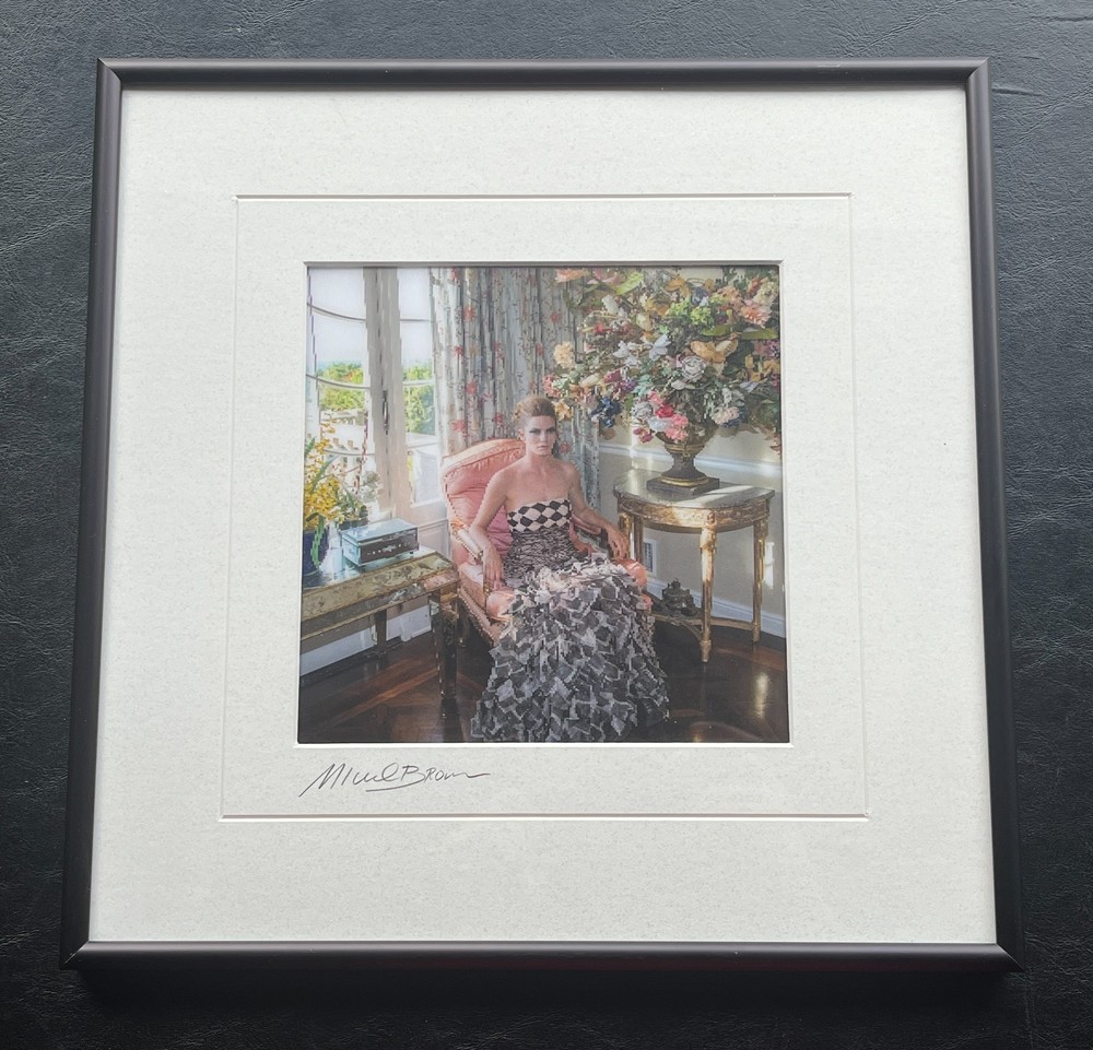The Pink Chair by Michael Brown Lenticular 3-D Picture Framed Artwork Framed Art