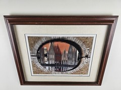 Illegibly Signed Limited Edition 35mm Art Photograph 23.25×19.25 Framed, Europe