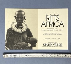 Herb Ritts – Photography Show Announcement Card 1994 – Africa