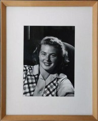 Original Philippe Halsman Silver Gelatin Photo. Ingrid Bergman. 1944. Signed