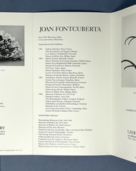 Joan Fontcuberta (b. 1955) Art Show Announcement Card 1991 – Paper Gardens