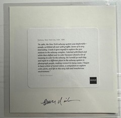 SIGNED BRUCE DAVIDSON SUBWAY NEW YORK 1980 LIMITED EDITION MAGNUM 6×6 PRINT NEW