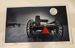 Dick Brown Photography Amish Man with horse in Snow Full Moon 84/250 Signed