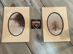 BARRY GAMOW signed COUNTRY/MOUNTAIN ROAD SNOW Photography Art 5″ x 7″ Matted