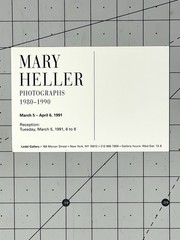 Mary Heller Art Show Announcement Card 1991 NYC – Photographs 1980-1990