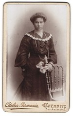 Photography studio Germania, Chemnitz, Zwickauerstr. 2, portrait young lady in