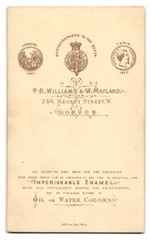 Photograph Williams & Mayland, London, Regent Street 236, Portrait of a Lady in