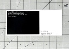 Arnold Odermatt (1925-2021) Art Show Announcement Card 2003 NYC
