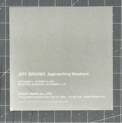 Jeff Brouws (b. 1955) Art Show Announcement Card 2006 – Approaching Nowhere