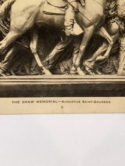 1913 Shaw Memorial Photogravure Augustus Saint-Gaudens The Mentor