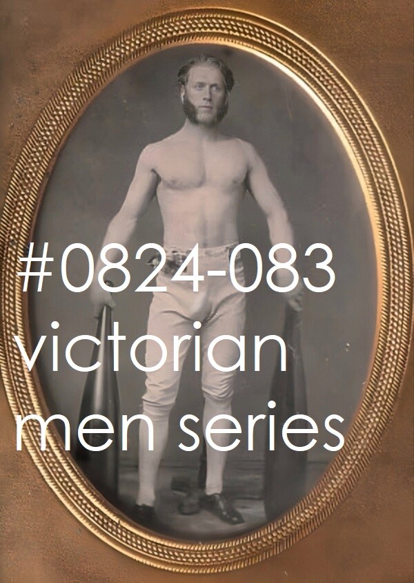 VINTAGE MALE PORTRAIT #0824-083 -victorian men series -free shipping in usa